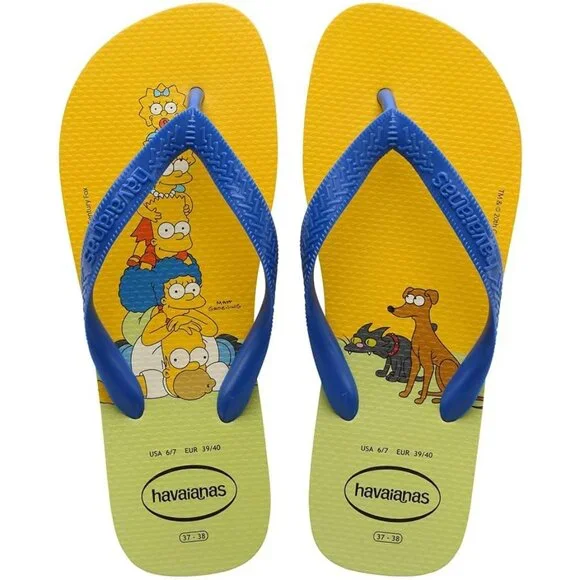NWT Havaianas Limited Edition Flip Flops Simpsons Men 11/12 or 43-44 Orig$79+Tax NWT Havaianas Limited Edition Flip Flops | Mercari main image 4